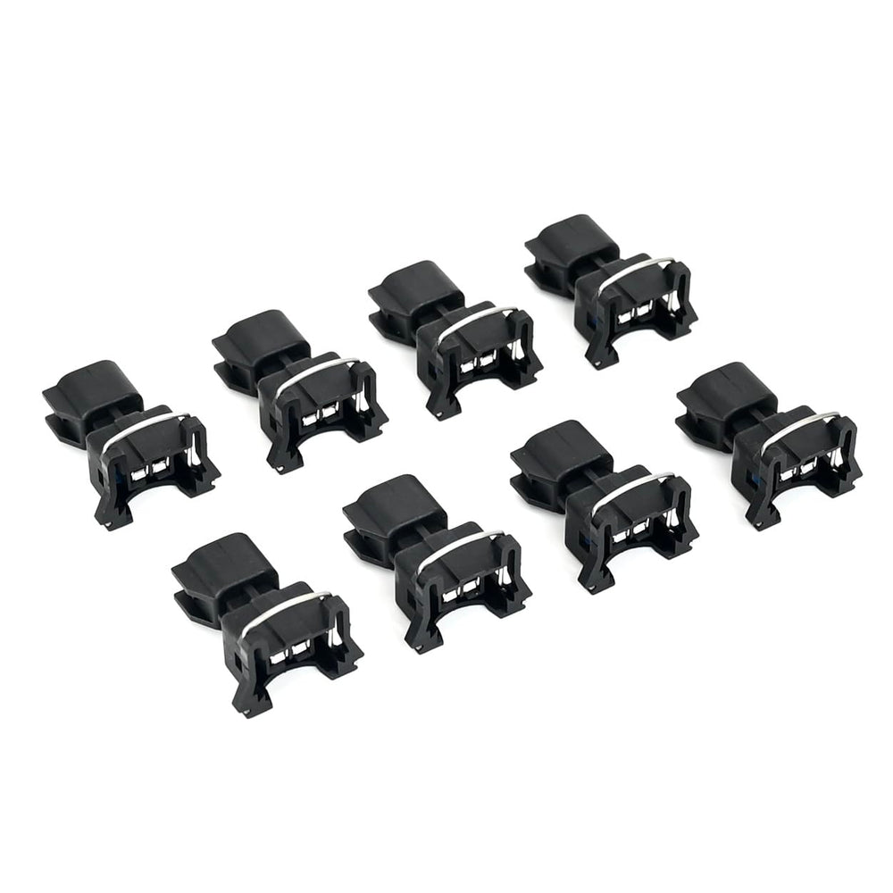 Michigan Motorsports EV6 to EV1 adapter 8-pack shown for GM engines.