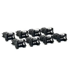Close-up of OEM-style connectors on the Michigan Motorsports EV6 to EV1 adapter.