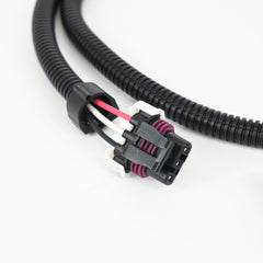 Michigan Motorsports LS front cam extension plugged into sensor for plug-and-play setup