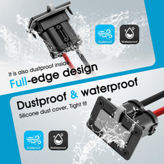 micrl sealed panel-mount with silicone dust cover protects from water and dust