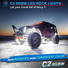 MICTUNING C2 160deg beam curved surface for broad, even illumination.