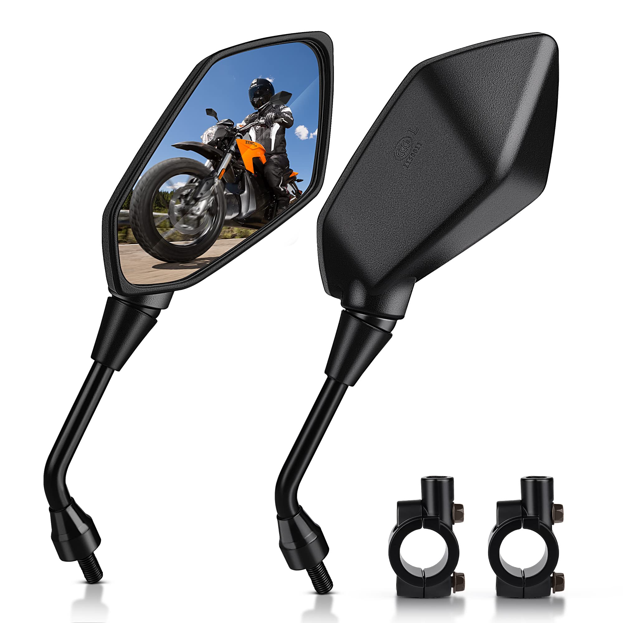 MICTUNING Hawk-eye side view mirror extends the field of vision for safer lane awareness.