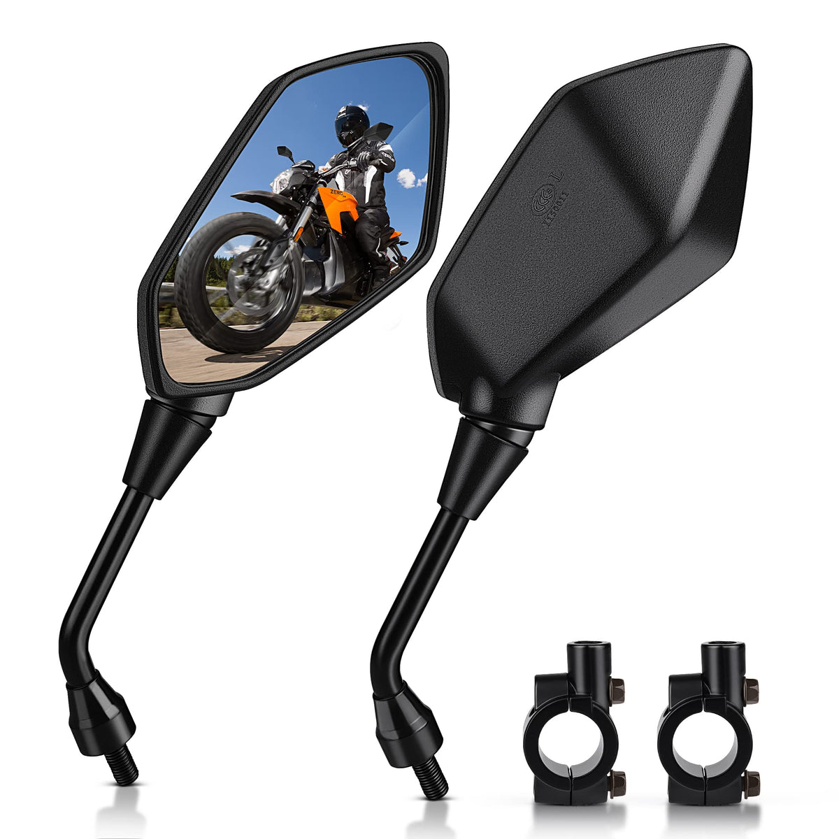 MICTUNING Hawk-eye side view mirror extends the field of vision for safer lane awareness.