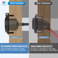 MICTUNING hole saw and cable clips included for easy, clean installation.