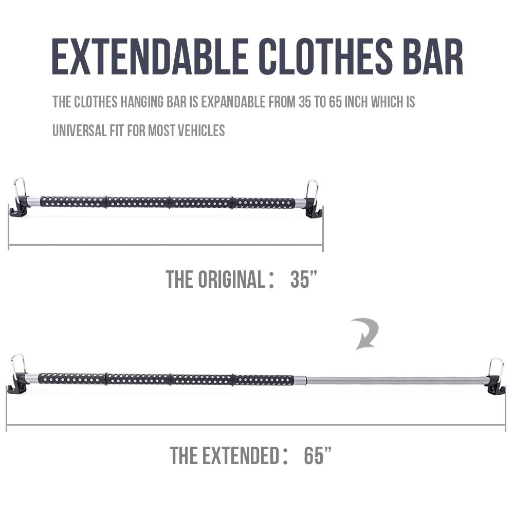 MICTUNING non-slip rubber grip prevents clothes from sliding during drives