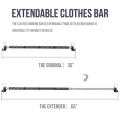 MICTUNING non-slip rubber grip prevents clothes from sliding during drives
