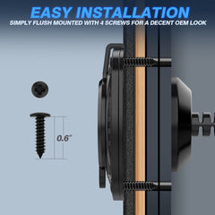 MICTUNING rear-center outlet design fits tight spaces.