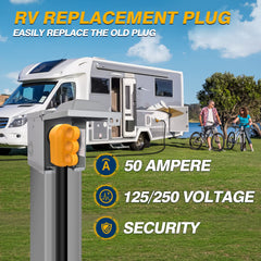 MICTUNING RV plug ergonomic handle enables effortless plugging and unplugging