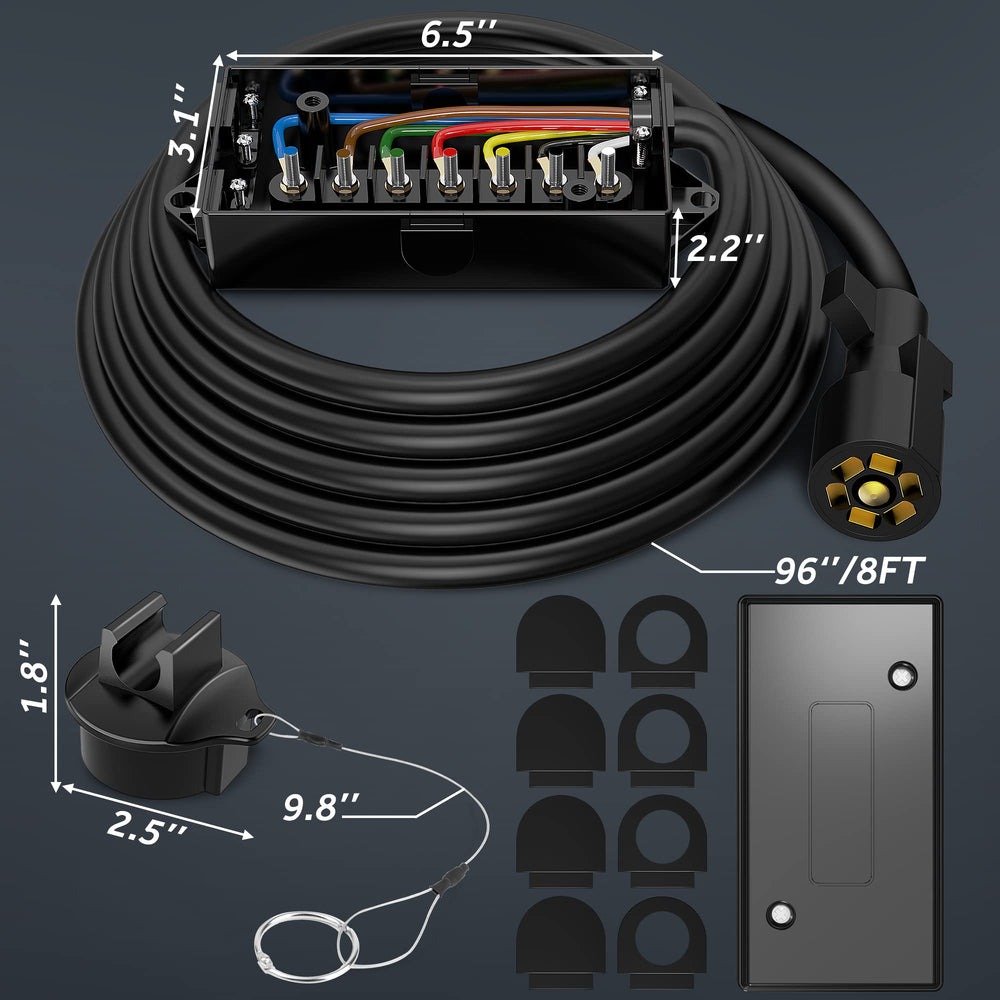 MICTUNING provides organized trailer wiring for RVs, campers, and caravans