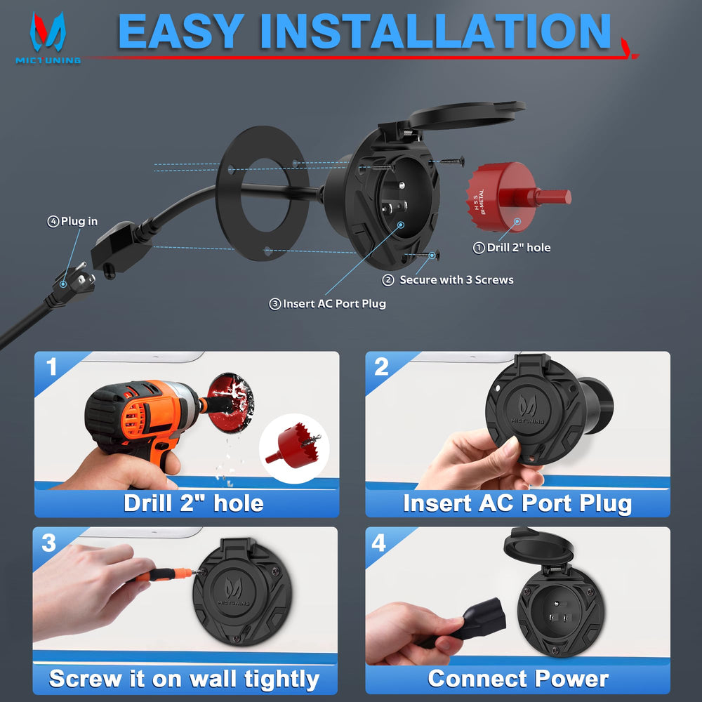 MICTUNING wide application for golf carts, cars, boats, and RVs.