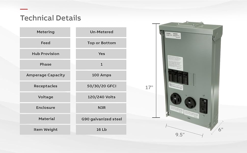 Galenized steel enclosure in Midwest RV panel resists corrosion