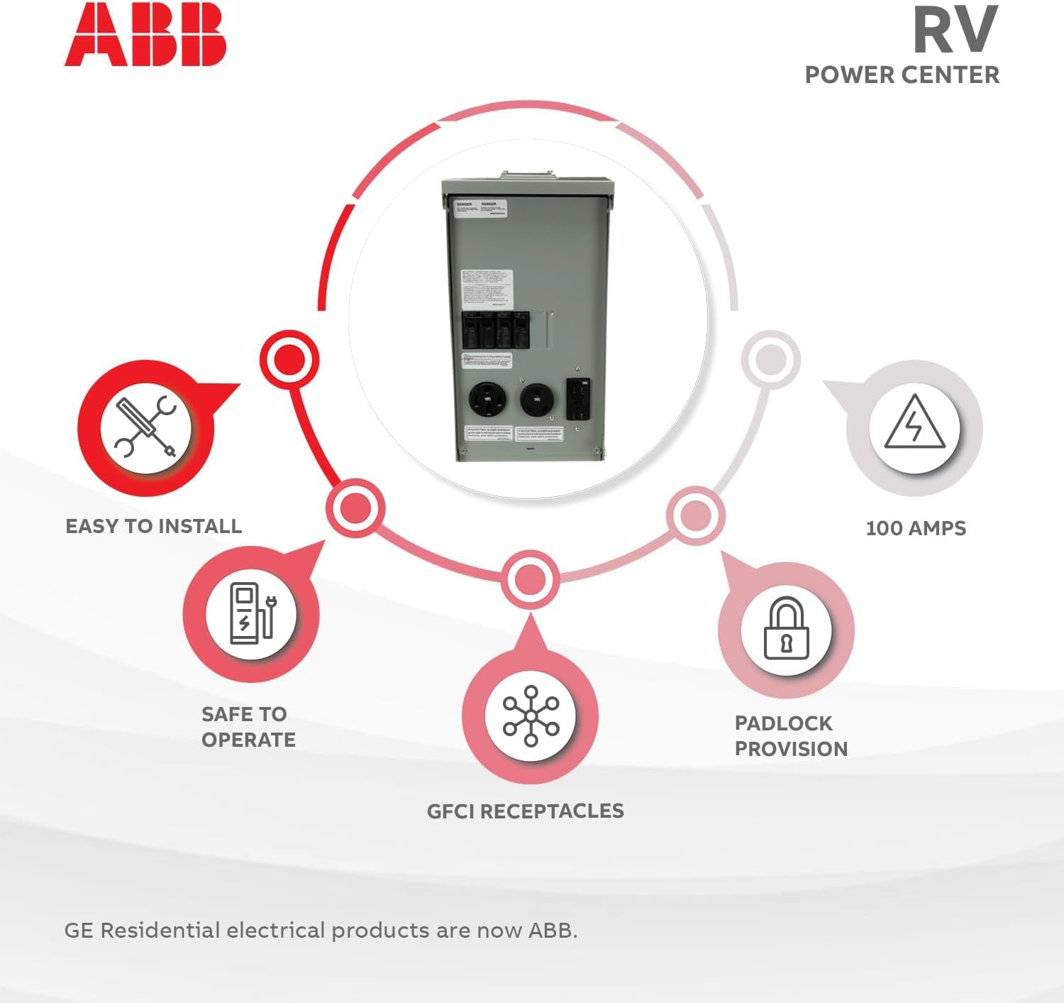 Termination area on Midwest RV panel supports copper or aluminum wires