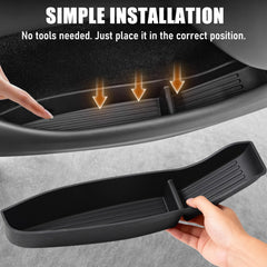 MIEF ROD anti-slip surface prevents items from sliding in Tesla Model Y doors