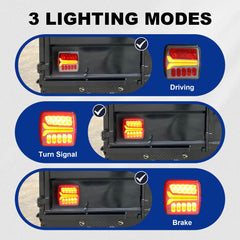MIEFL three-mode tail lights show taillight, brake, and turn signals