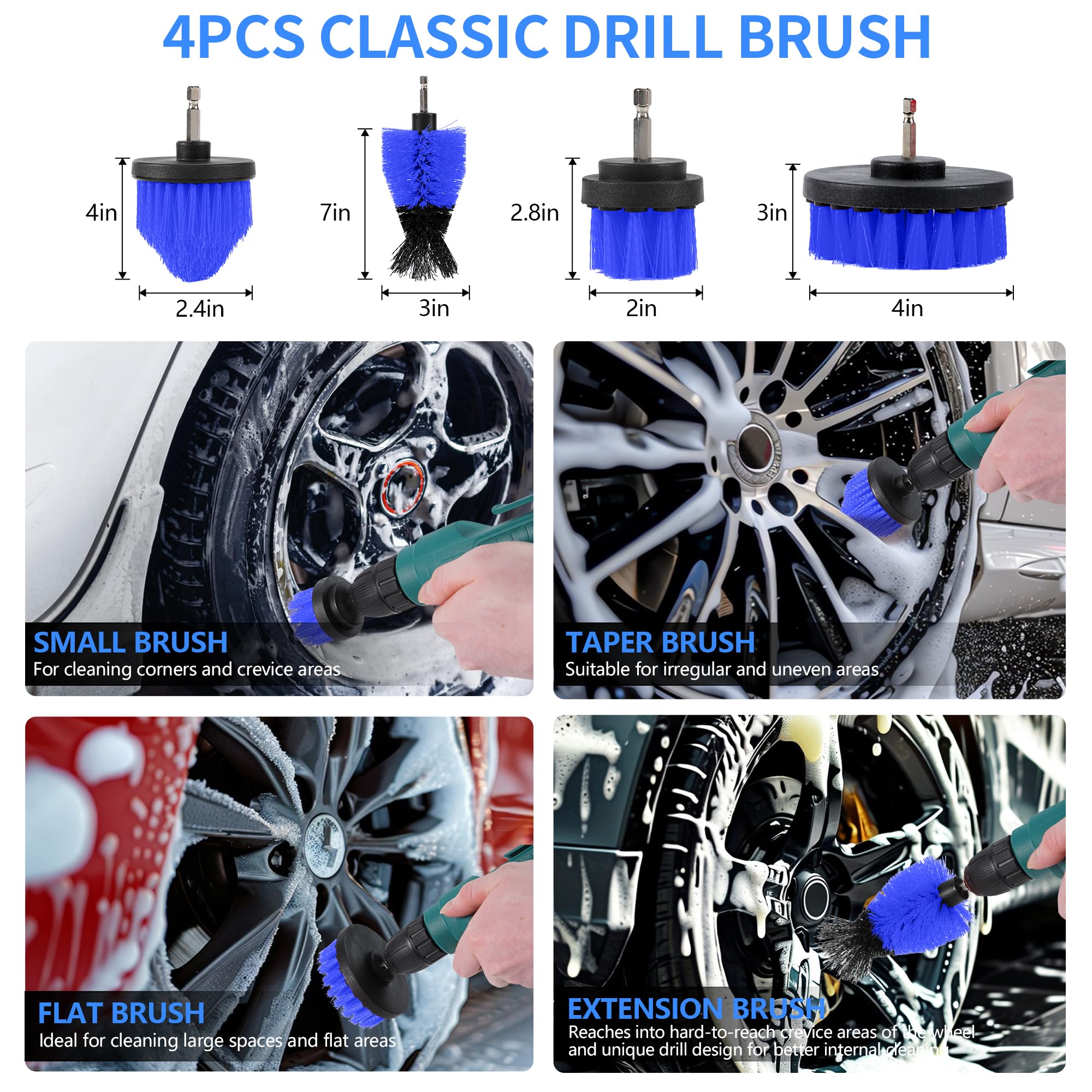 MIANYINGR interior dashboard brushes for dust-free cabin detailing.