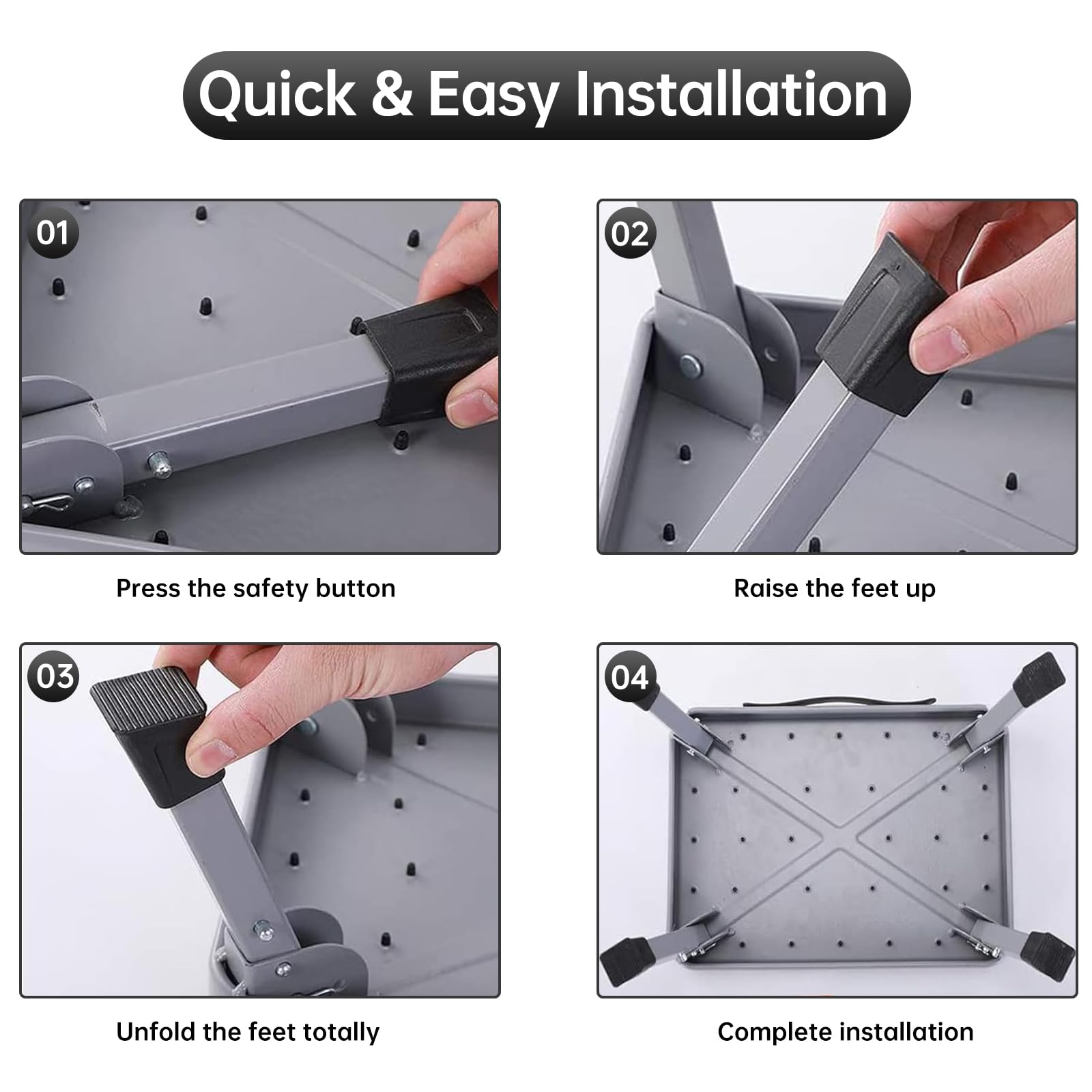 Mifami easy-carry folding design makes transport simple for travel.