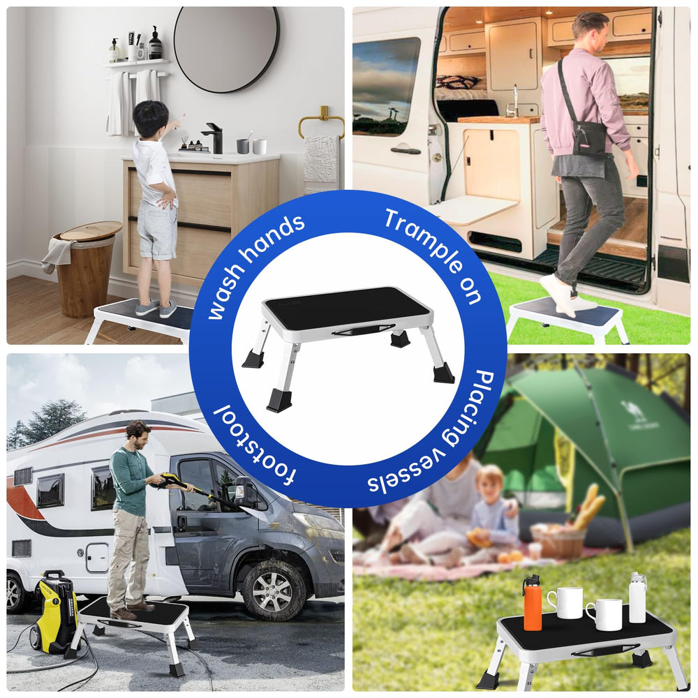 Mifami RV Step Stool ideal for pets to enter a vehicle safely.