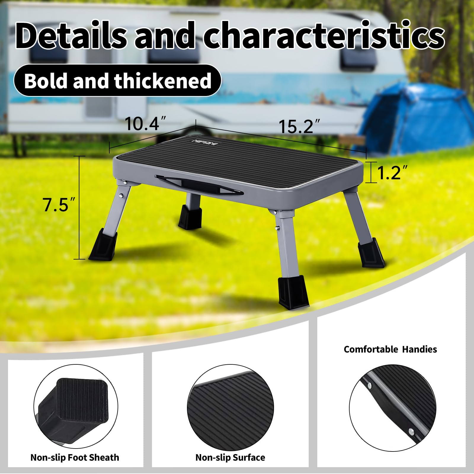 Mifami strong metal construction supports up to 500 pounds during use.
