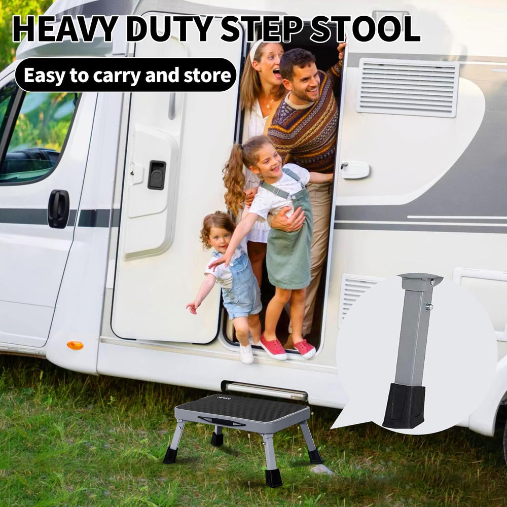 Mifami versatile step stool suitable for RV, kitchen, and bathroom tasks.