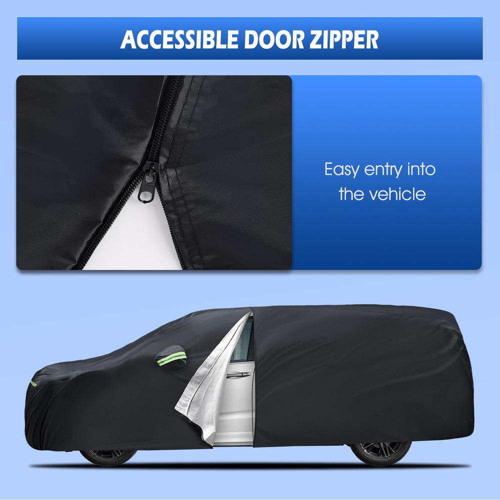 Migaven Honda Odyssey cover rear view highlighting weatherproof design.