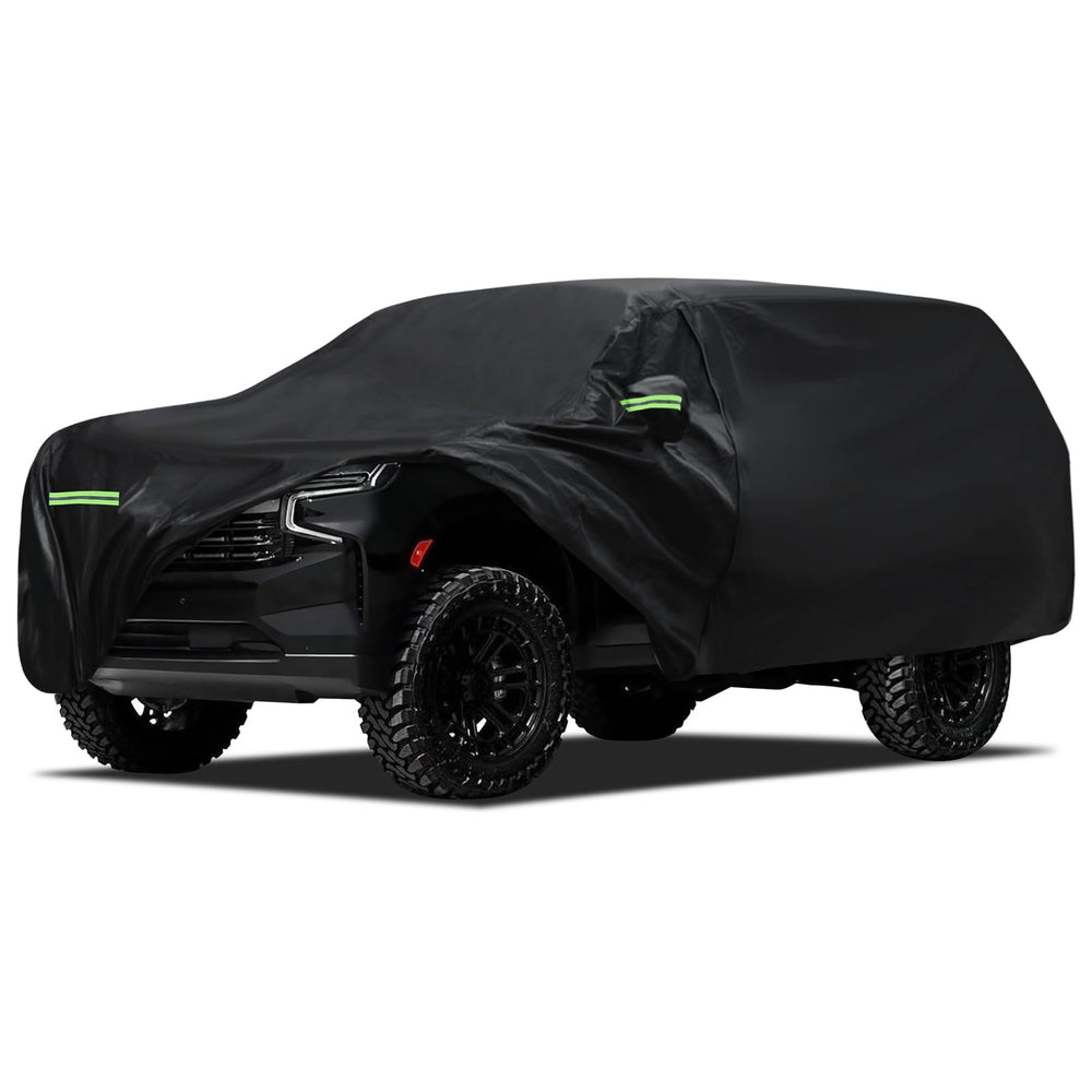Migaven Suburban waterproof cover front view protects from rain and sun.