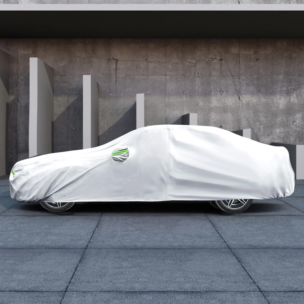 Migaven cover with reflective stripes – top view, improves night visibility.