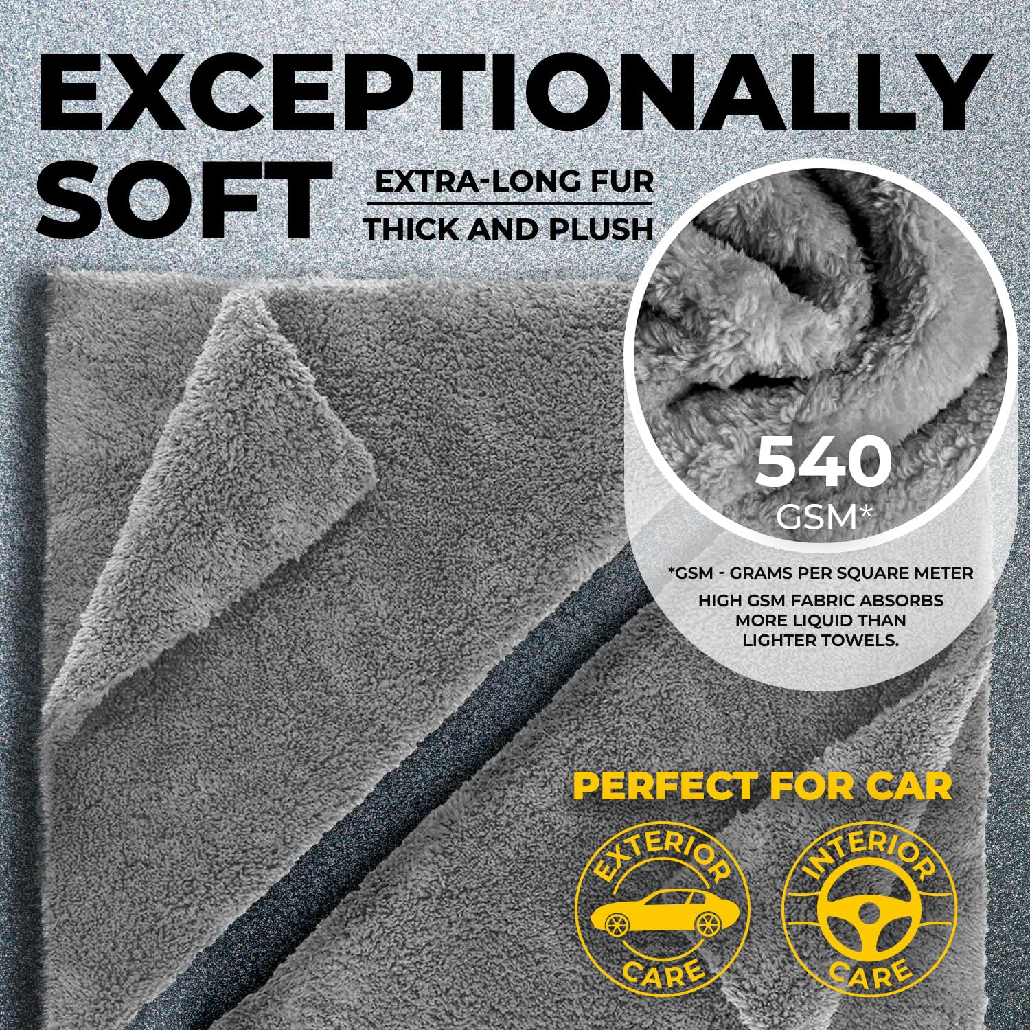 Mighty Cleaner detailing towels polishing exterior surfaces safely