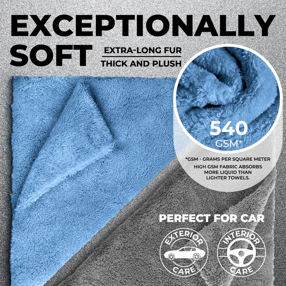 Mighty Cleaner edgeless microfiber towel ideal for detailing and polishing surfaces.