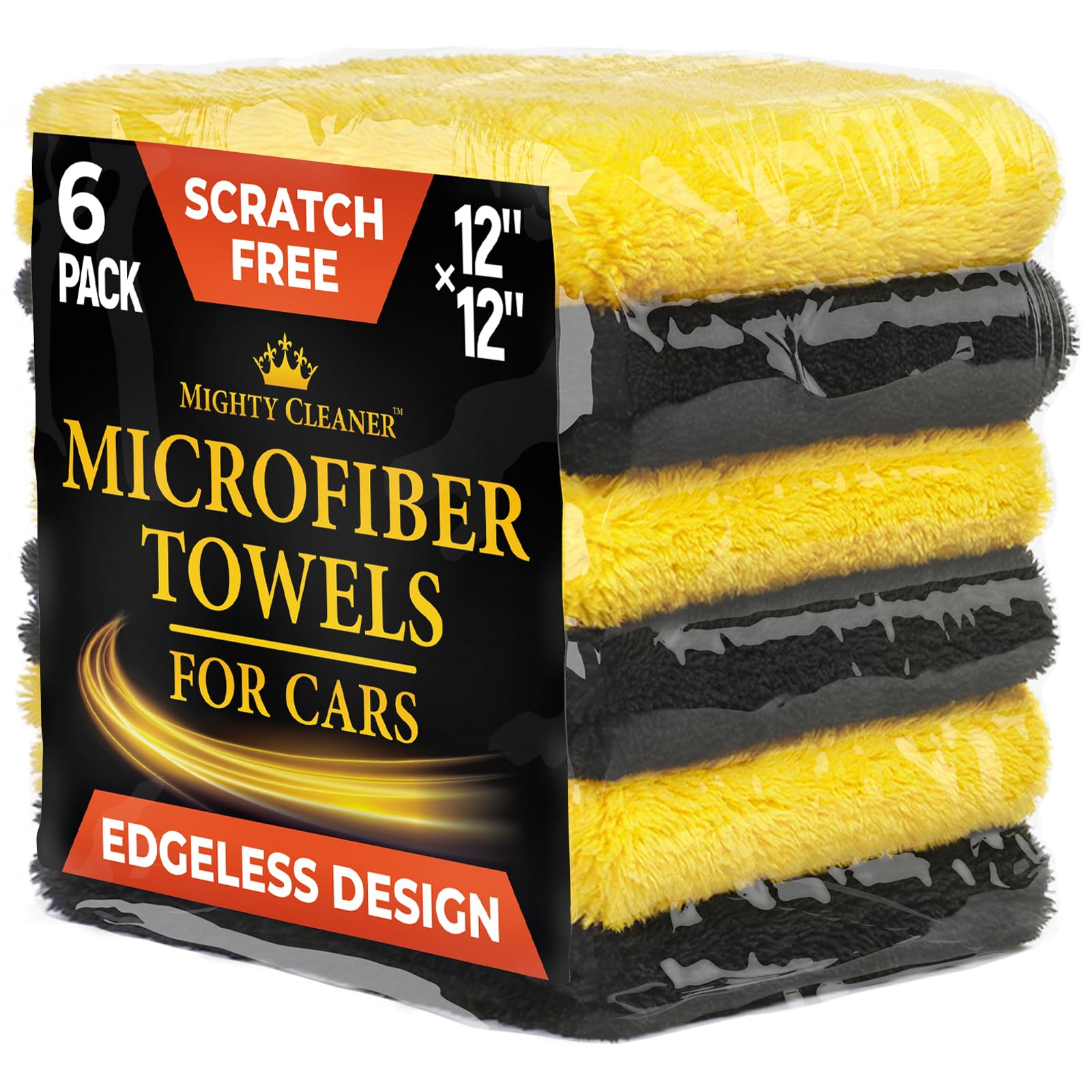 Mighty Cleaner edgeless microfiber towels for car drying deliver streak-free shine