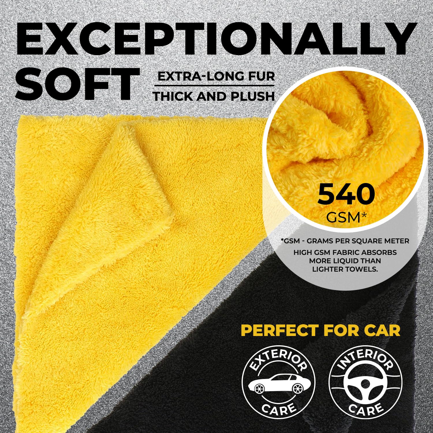 Mighty Cleaner premium microfiber towels for detailing and polishing