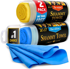 Mighty Cleaner premium shammy 26x17 absorbent, dries surfaces quickly with minimal streaks.