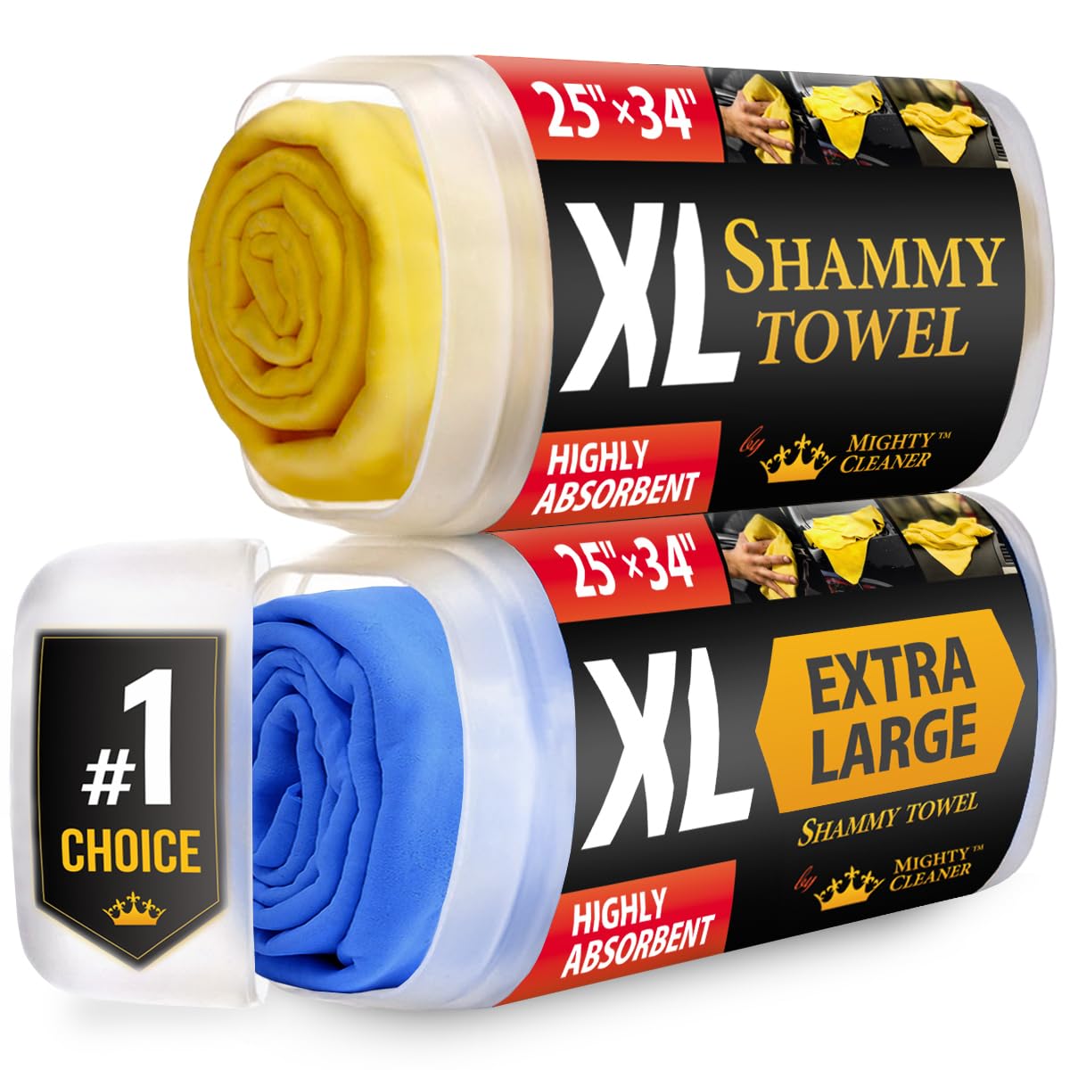 Mighty Cleaner Premium XL Shammy car drying 1: fast, spot-free drying for your vehicle