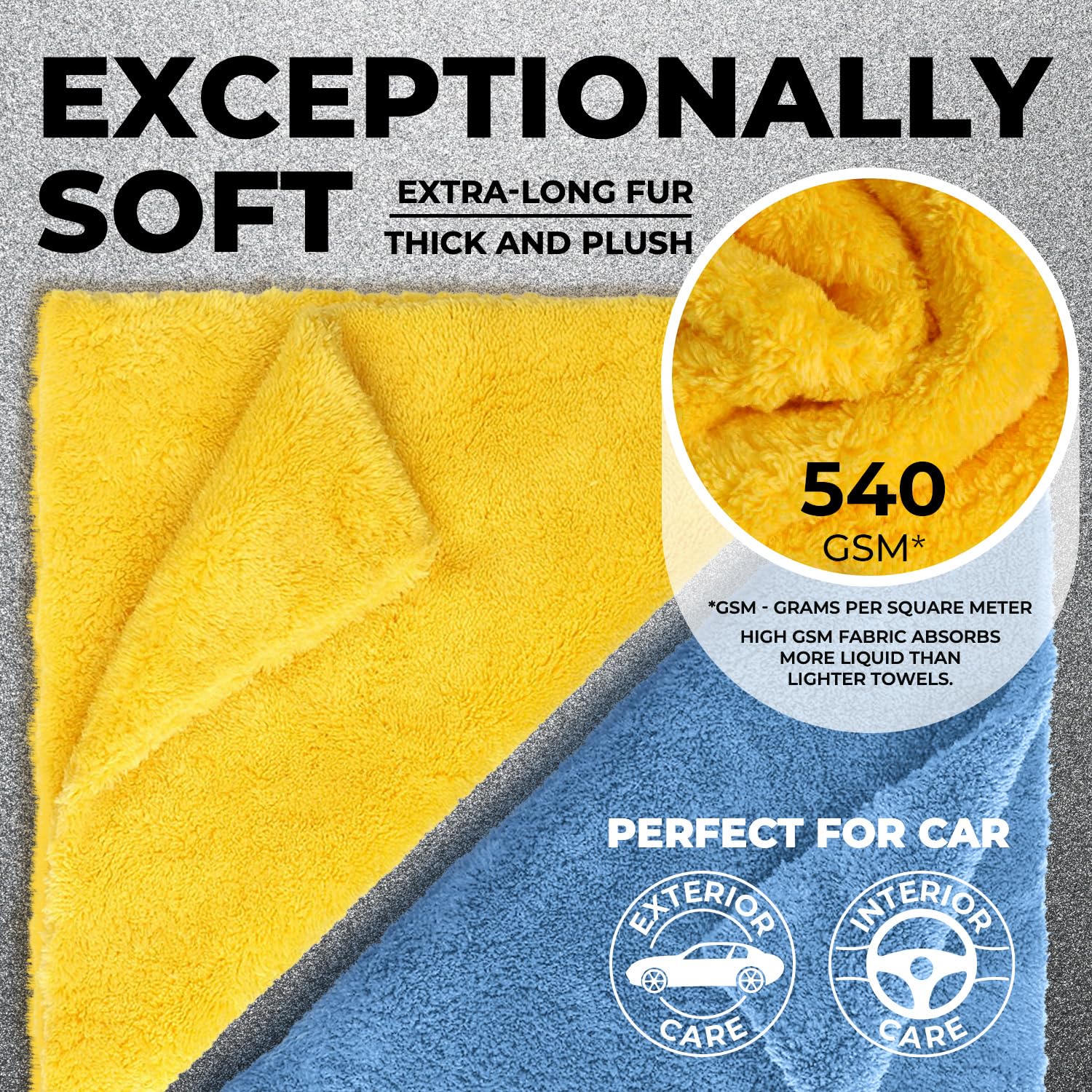 Mighty Cleaner scratch-free detail towel with premium microfiber for showroom-worthy finishes.