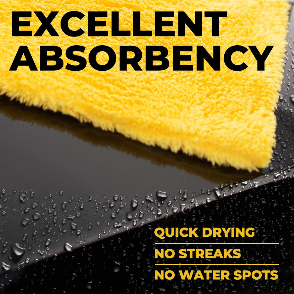 Mighty Cleaner scratch-free microfiber towel for safe buffing on paint surfaces.