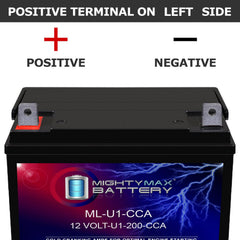 Left polarity visible on ML-U1 for quick installation checks