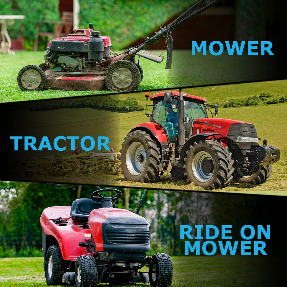 Mounted on a mower showing reliable outdoor performance