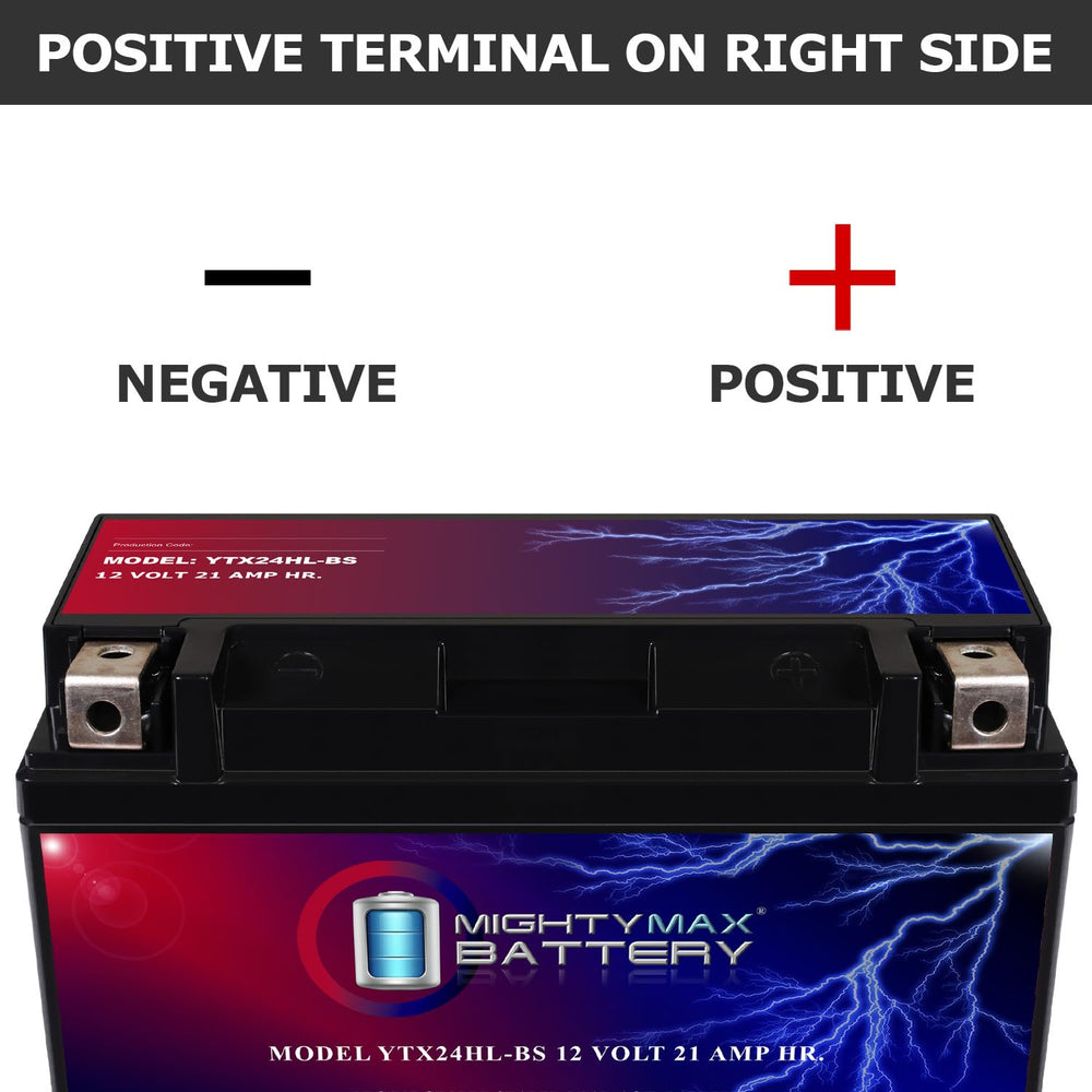 Mighty Max Battery YTX24HL-BS with 350 CCA highlights strong cold starts