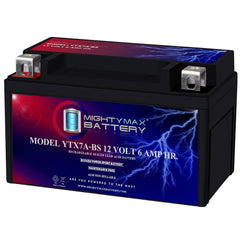 Mighty Max Battery YTX7A-BS for Tao Tao scooter with reliable starting power.
