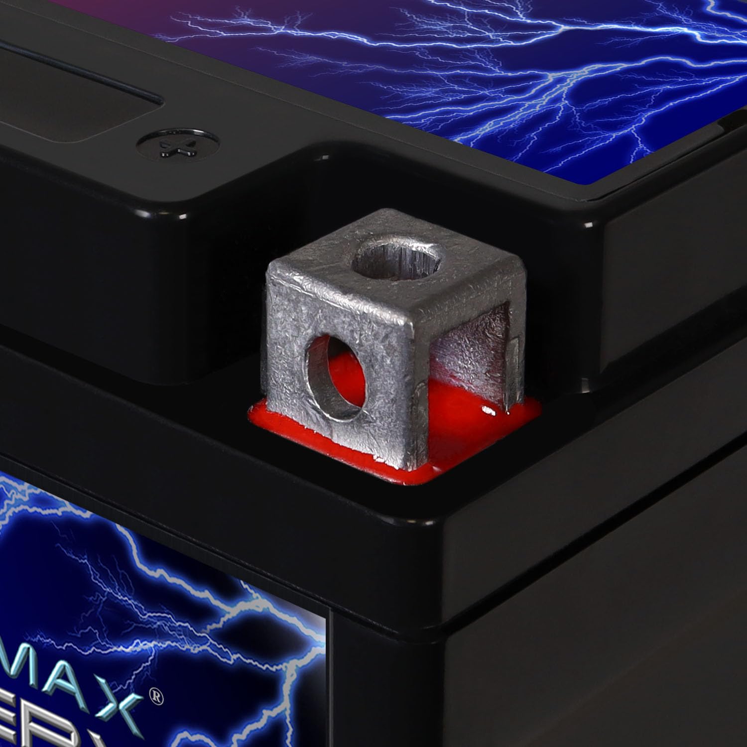 Mighty Max Battery YTX7L-BS packaged with screws for quick install