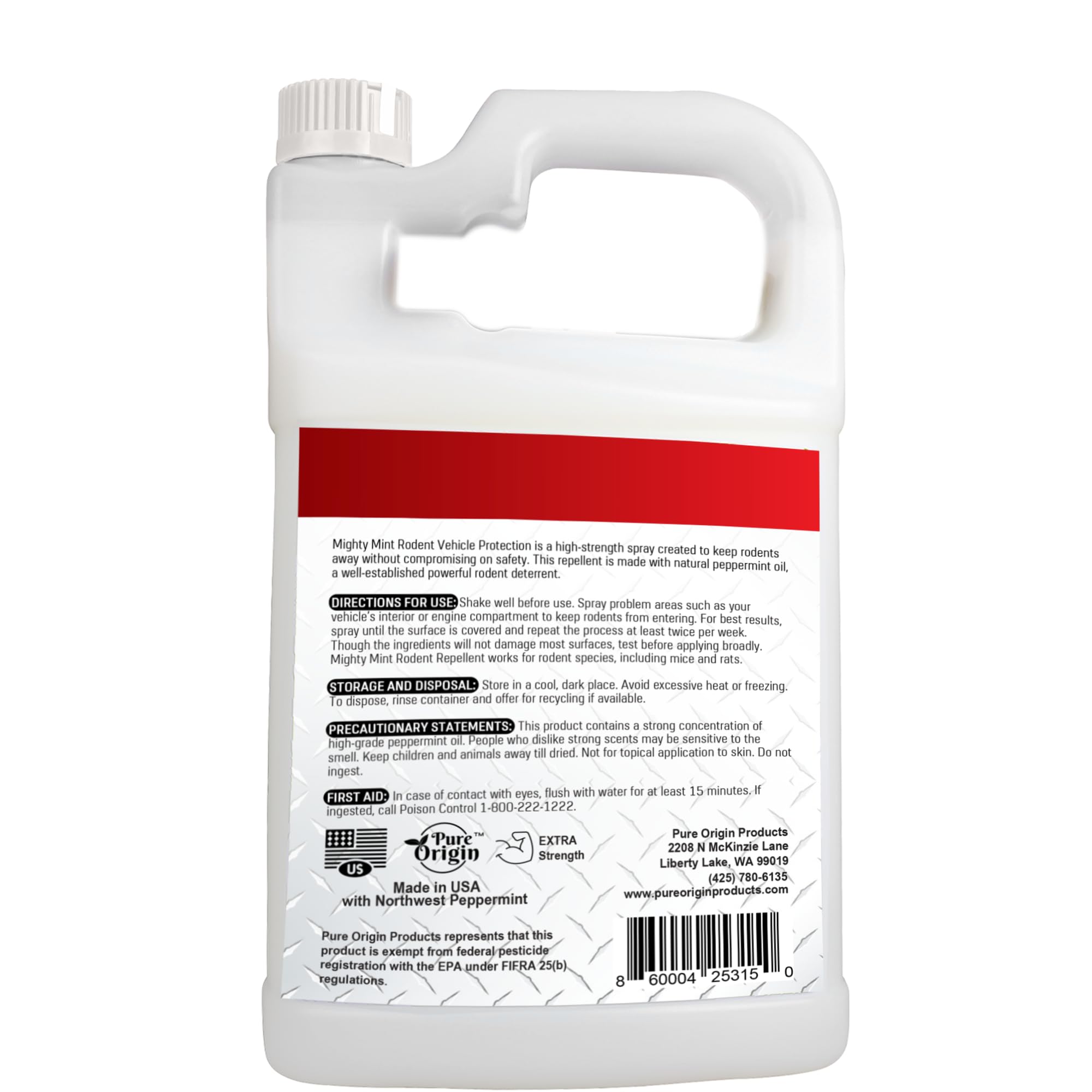 Mighty Mint gallon protecting interior surfaces in a car, truck, RV, or boat.