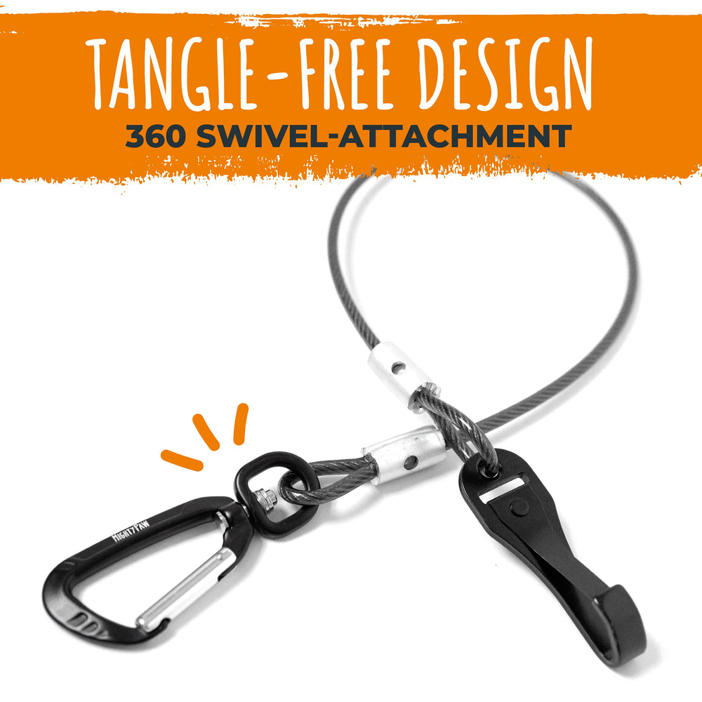 Mighty Paw dog seat belt swivel prevents tangling during rides