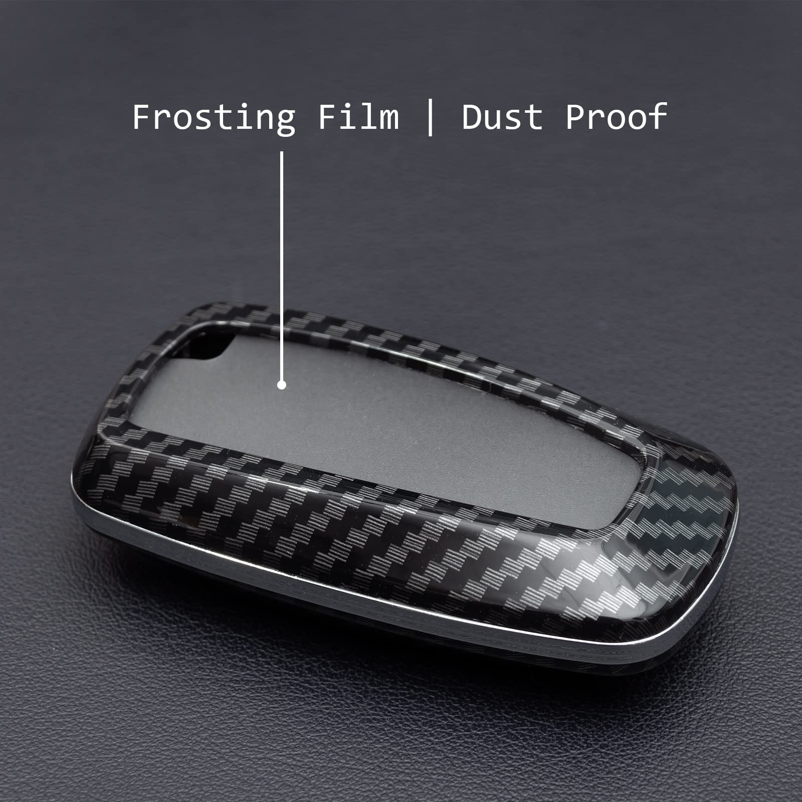MIHUMIMO carbon fiber key fob cover for Bronco Sport shields against wear