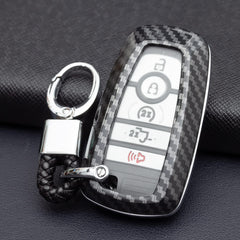 MIHUMIMO carbon fiber key fob cover for Edge with tough hard shell