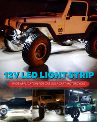 Miisiya 12V LED strip includes 100 cm wiring for simple power hookup