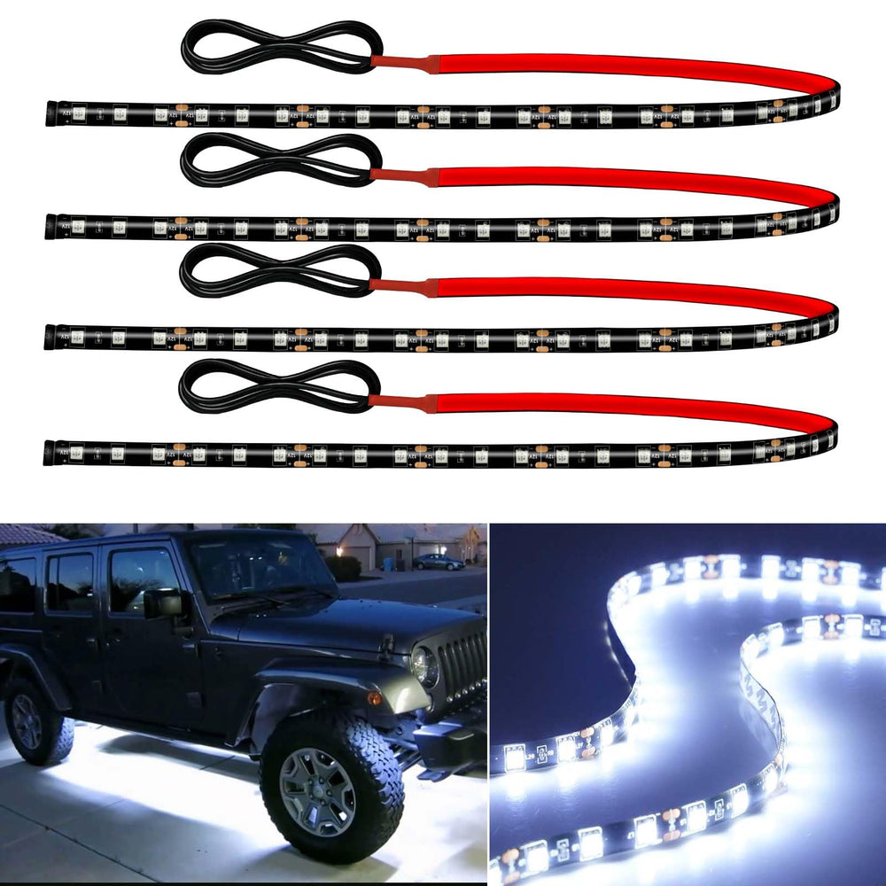 Miisiya 12V LED strip extendable with end-to-end connectors for flexible lighting