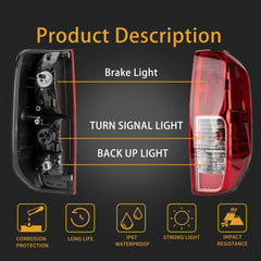 MiKaFex Frontier tail light close-up with clear red lens for visibility