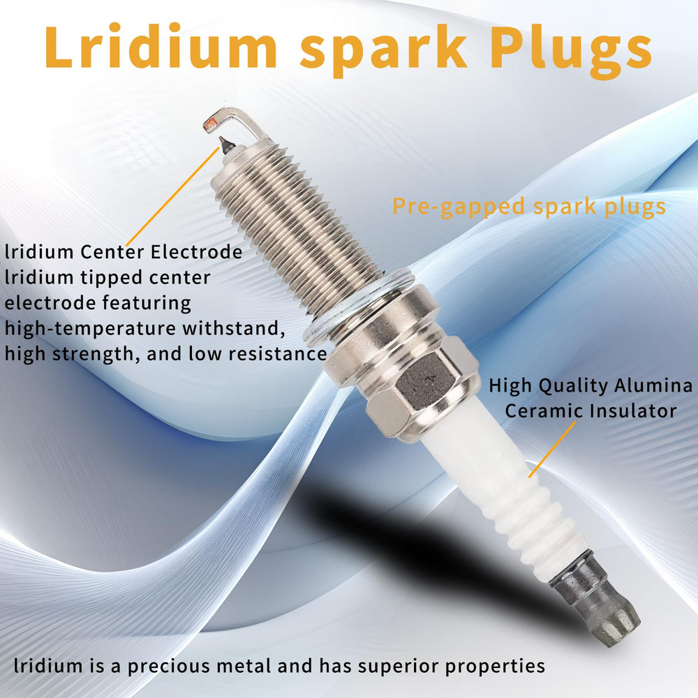 MiKaFex 9029 iridium spark plug for efficient combustion and smooth idle.