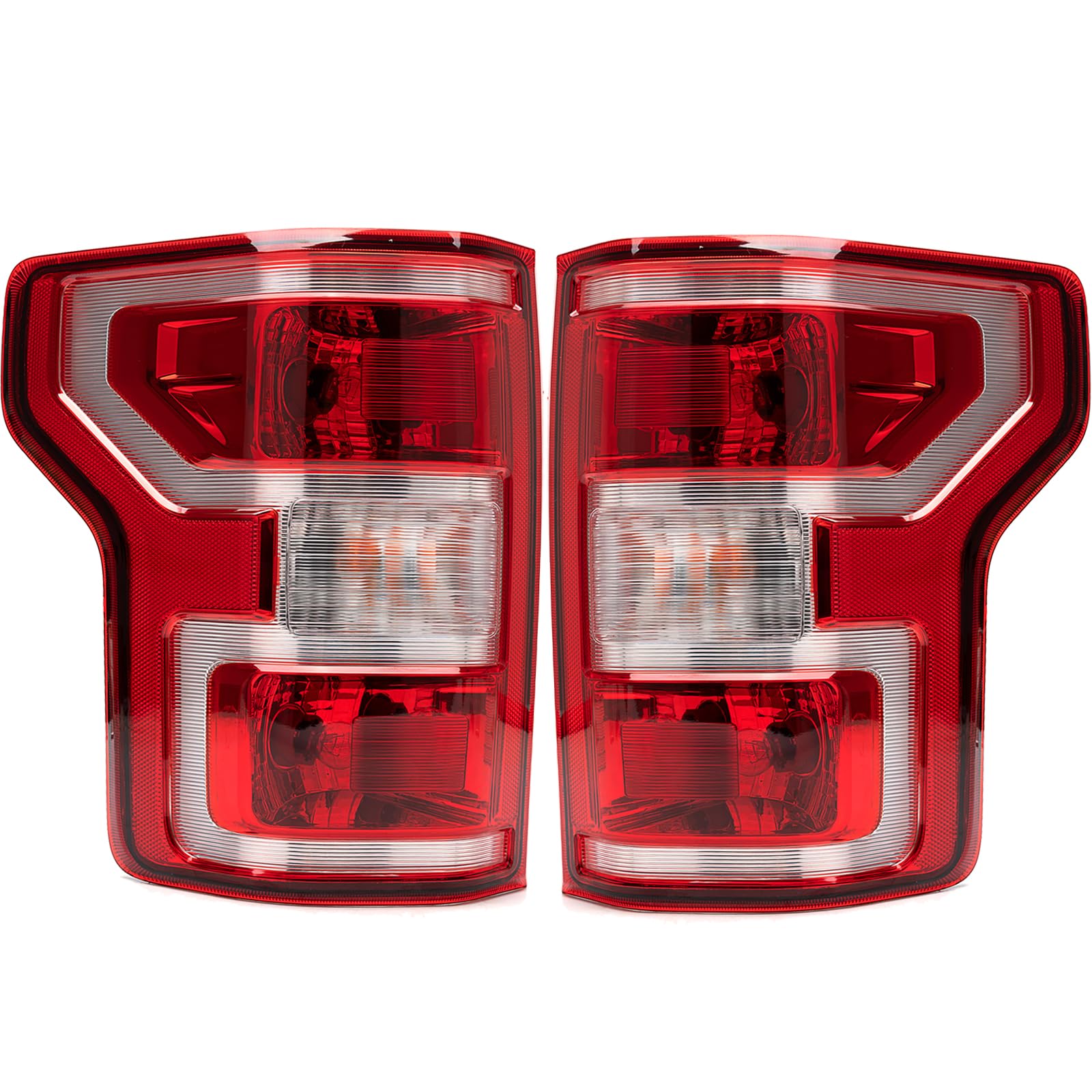 MiKaFex brake tail light driver side for Ford F-150 2018-2020 with halogen bulbs for direct replacement