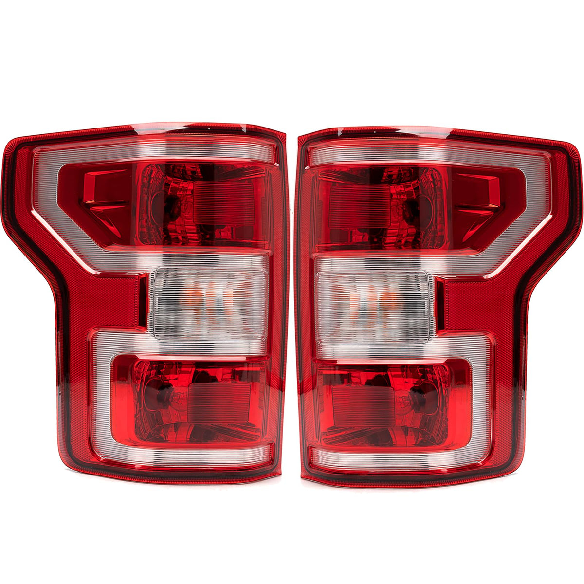 MiKaFex brake tail light driver side for Ford F-150 2018-2020 with halogen bulbs for direct replacement