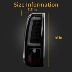 MiKaFex Chevy Silverado tail light, 2003-2006, smoke lens for OEM-style fit and durability.